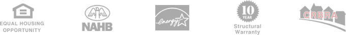 Equal Housing Opportunity, NAHB, EnergyStar, 10 Structural Warranty, CRBRA